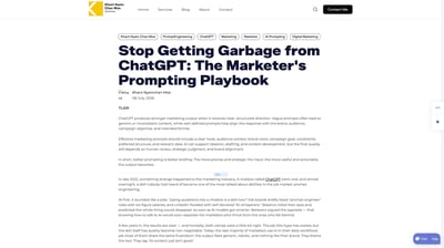 Stop Getting Garbage from ChatGPT: The Marketer's Prompting Playbook