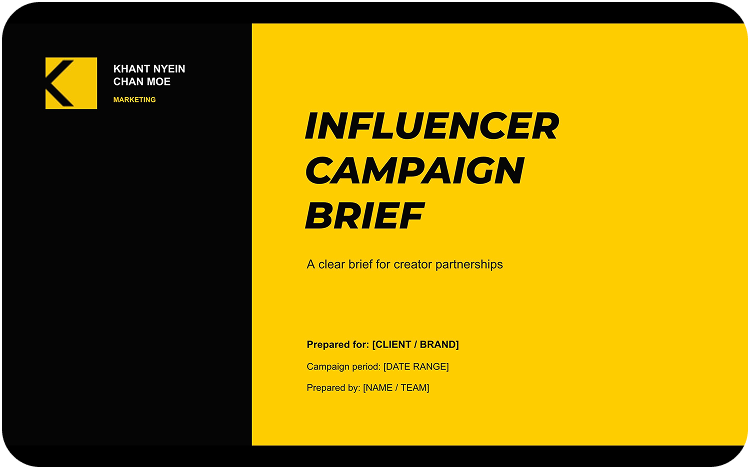 Influencer Brief Template